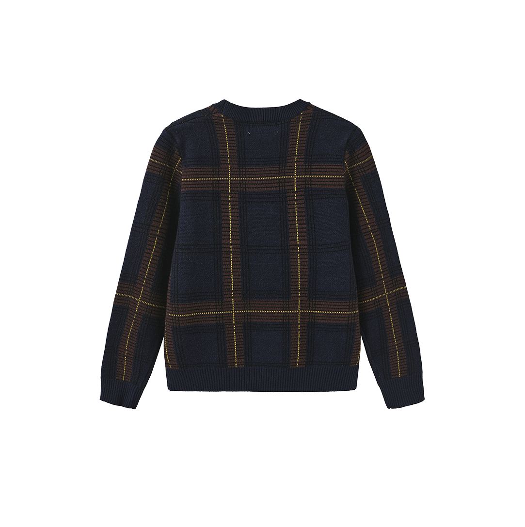 Lino Plaid Knit Sweater