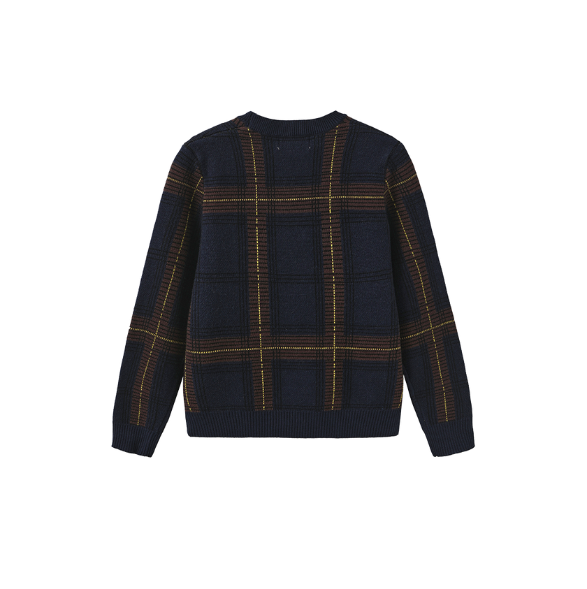 Lino Plaid Knit Sweater