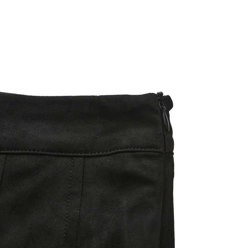 Jake Suede Pleated Skirt