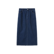 Canvas Straight Maxi Skirt