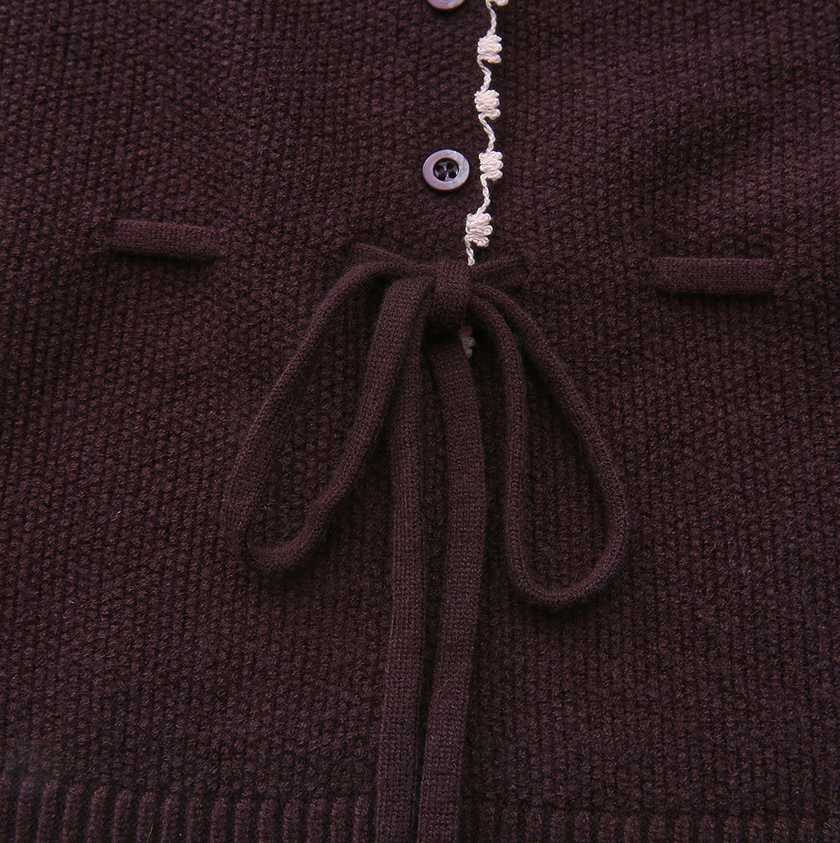 Embroidered Knit Cardigan And Slip Dress