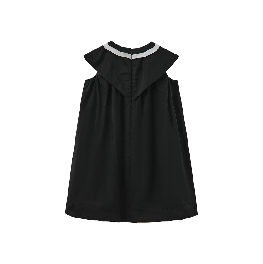 Trim Collared Sailor Dress
