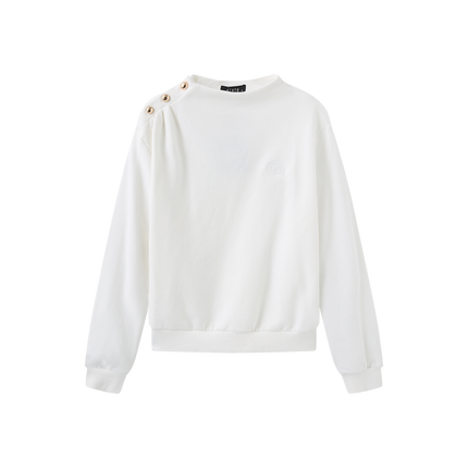 Shoulder Button Sweatshirt
