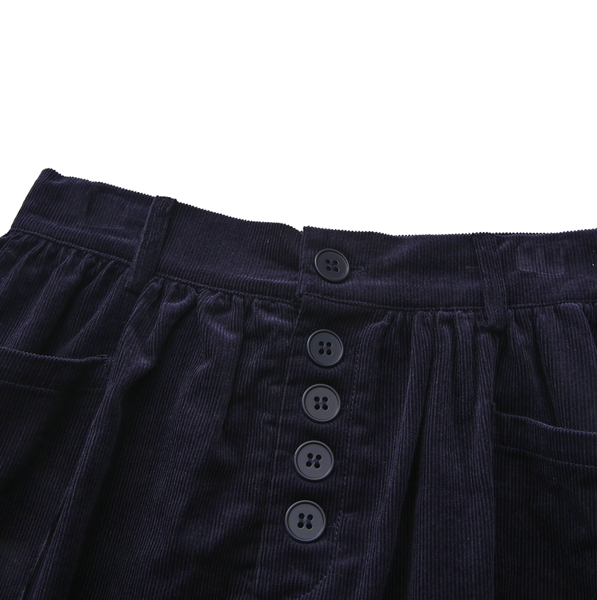 Corduroy Pocket Midi Skirt