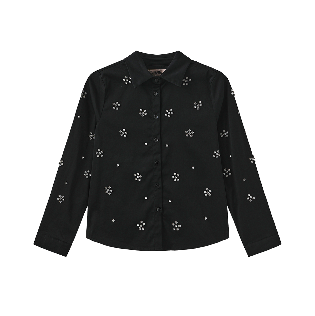 Poplin Blouse With Jewels