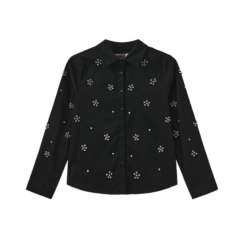 Poplin Blouse With Jewels