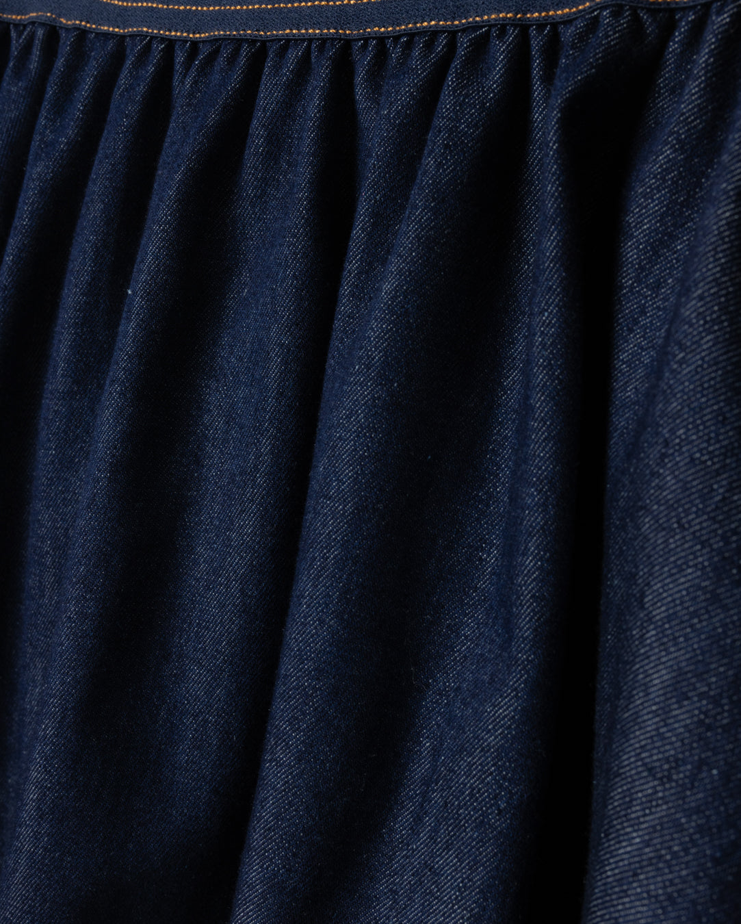 Denim Wide Elastic Band Skirt