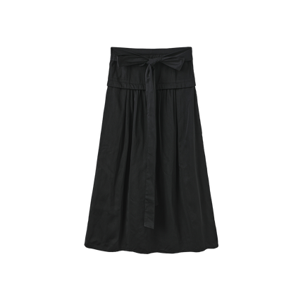 Drop Waist Taffeta Bow Skirt
