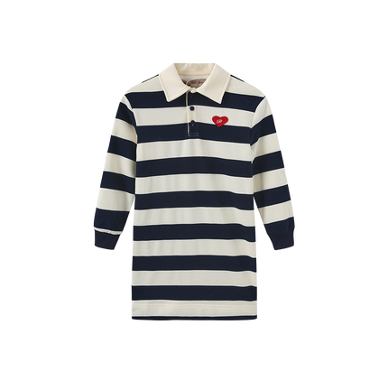 Trill Striped Sweatshirt Dress