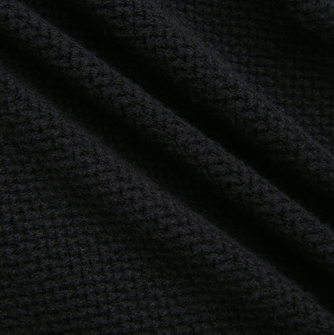 Crochet Collared Pointelle Cardigan