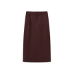 Suede Straight Skirt