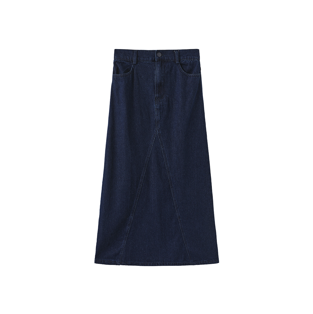 Seam Flyfront Denim Skirt