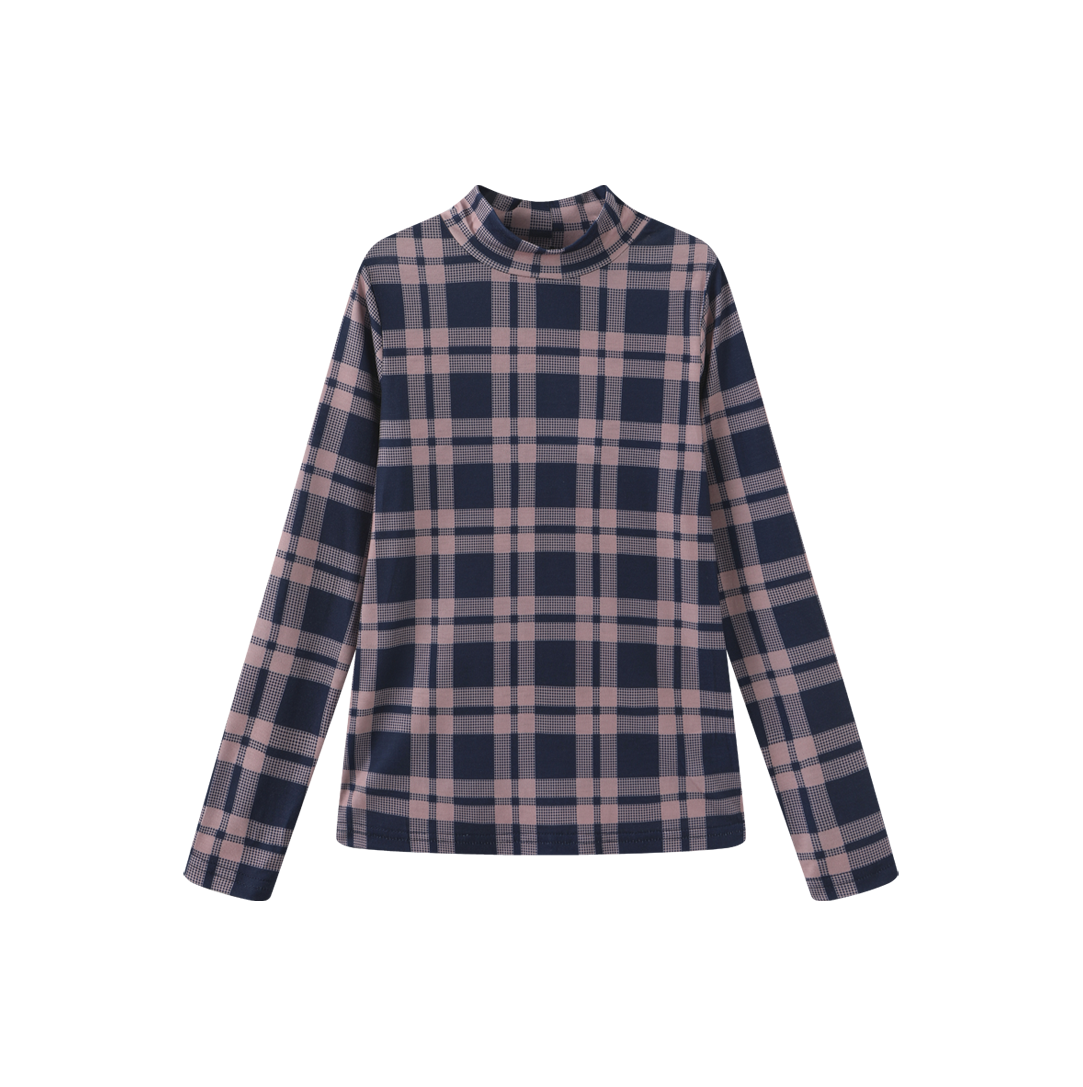 Printed Layering Mock Neck