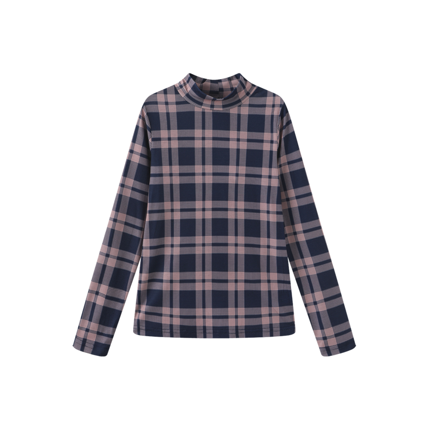 Printed Layering Mock Neck