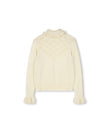 Pointelle Roll Neck Sweater