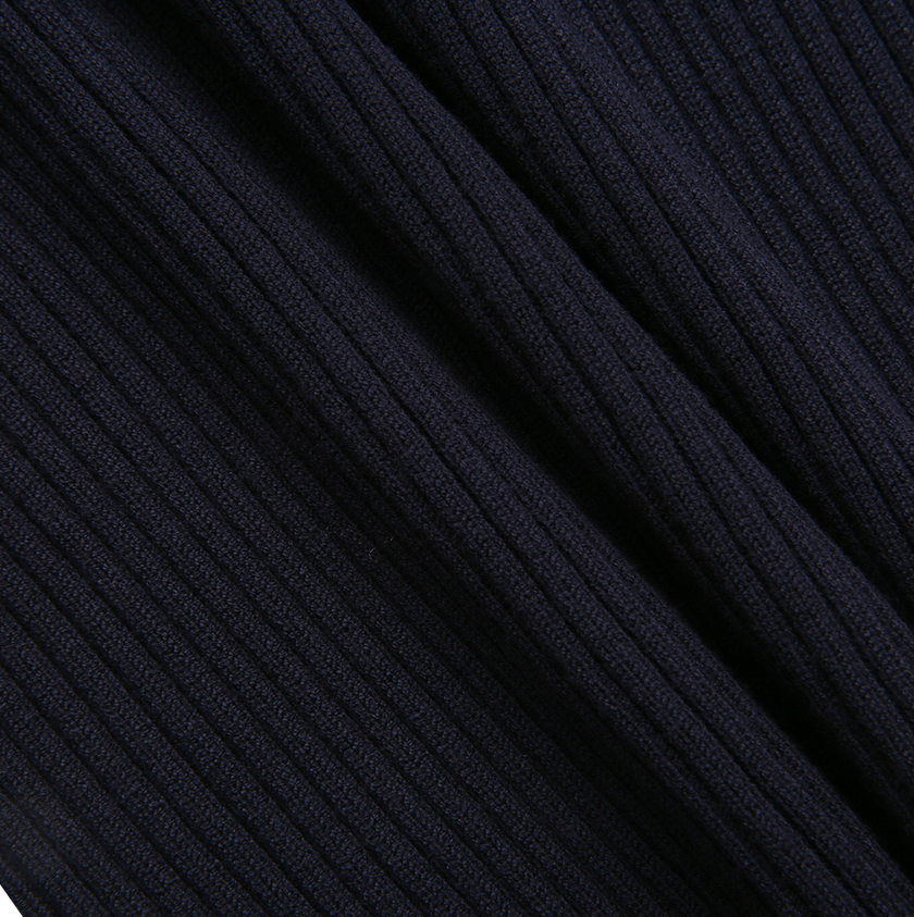 Zalli Ruffle Collar Ribbed Sweater
