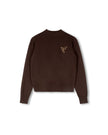 Flower Embroidered Crew Neck