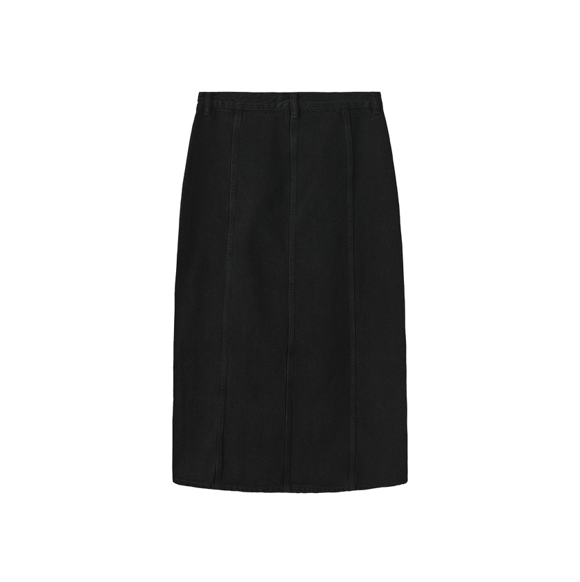 Denim Drop Yolk Maxi Skirt
