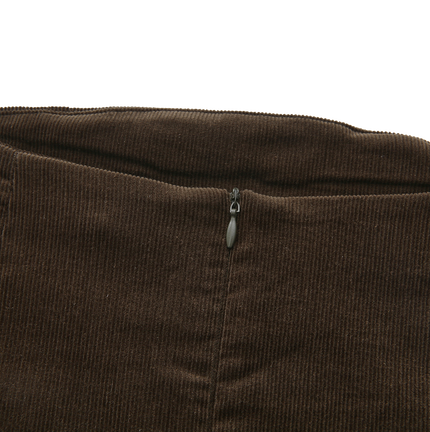 Corduroy Slit Pocket Skirt