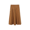 Corduroy Panel Midi Skirt