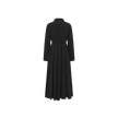 Cupro Pleat Collar Dress
