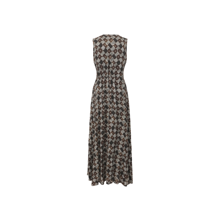 Sleeveless Belted Dress