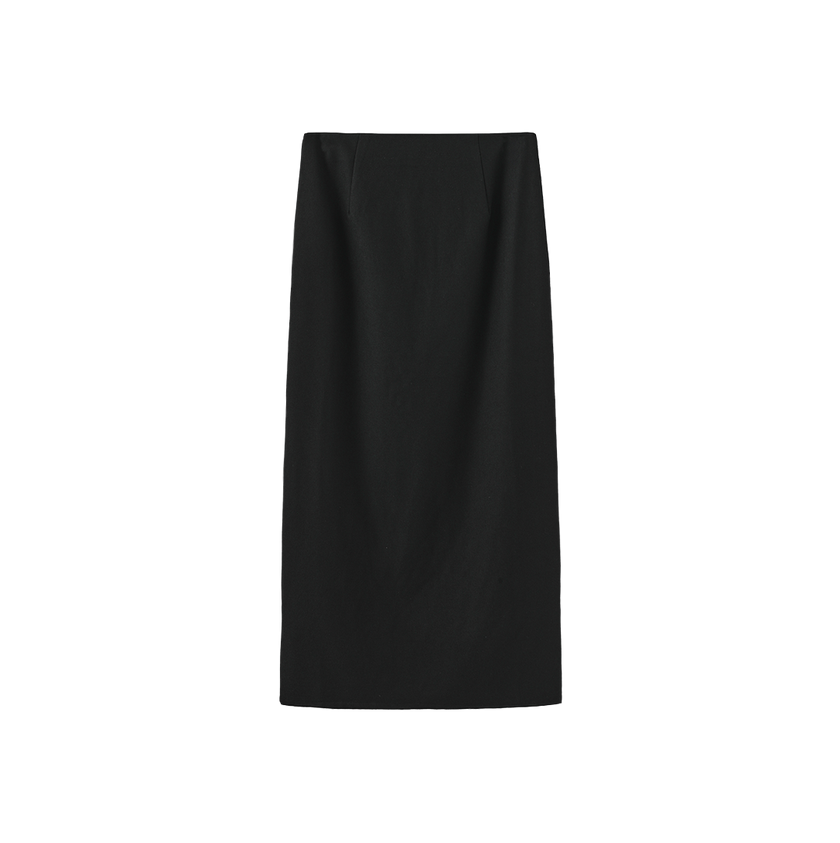 Straight Wool skirt