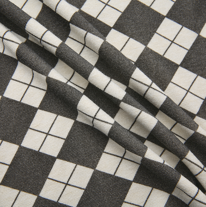 Argyle Print Turtleneck