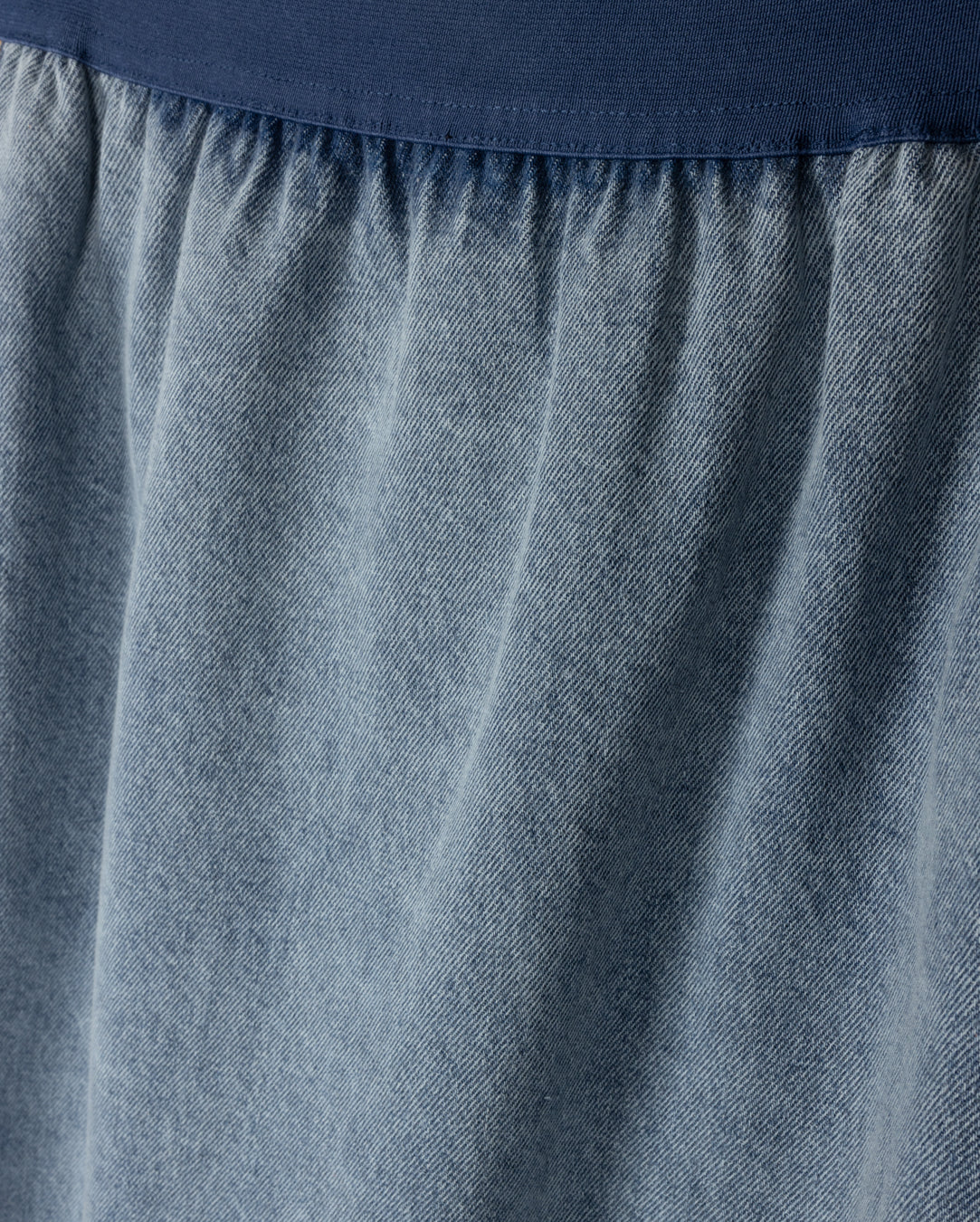 Denim Elastic Straight Skirt