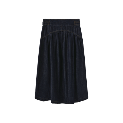 Double Button Denim Skirt