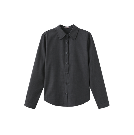 Poppy Thin Wool Solid Blouse