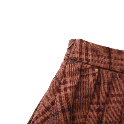 Peer Plaid Pleated Skirt