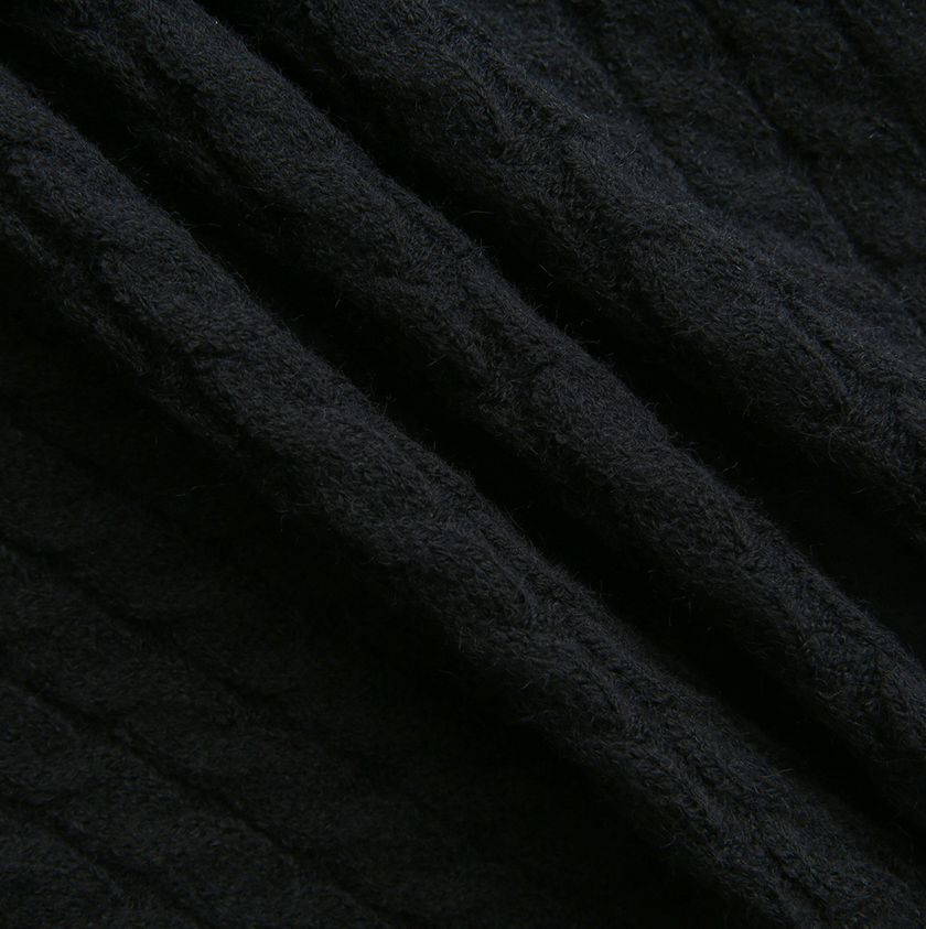 Cable Knit Bow Closure Cardigan