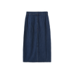 Denim Pinstripe Maxi Skirt