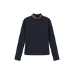 Sweatshirt Fitted Detail Mock Neck