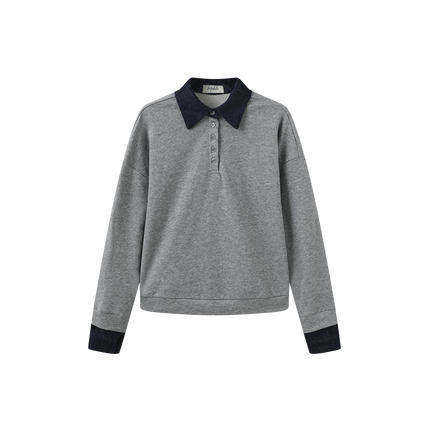 Sally Collared Sweatshirt