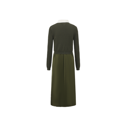 Sweater Overlay Slip Dress