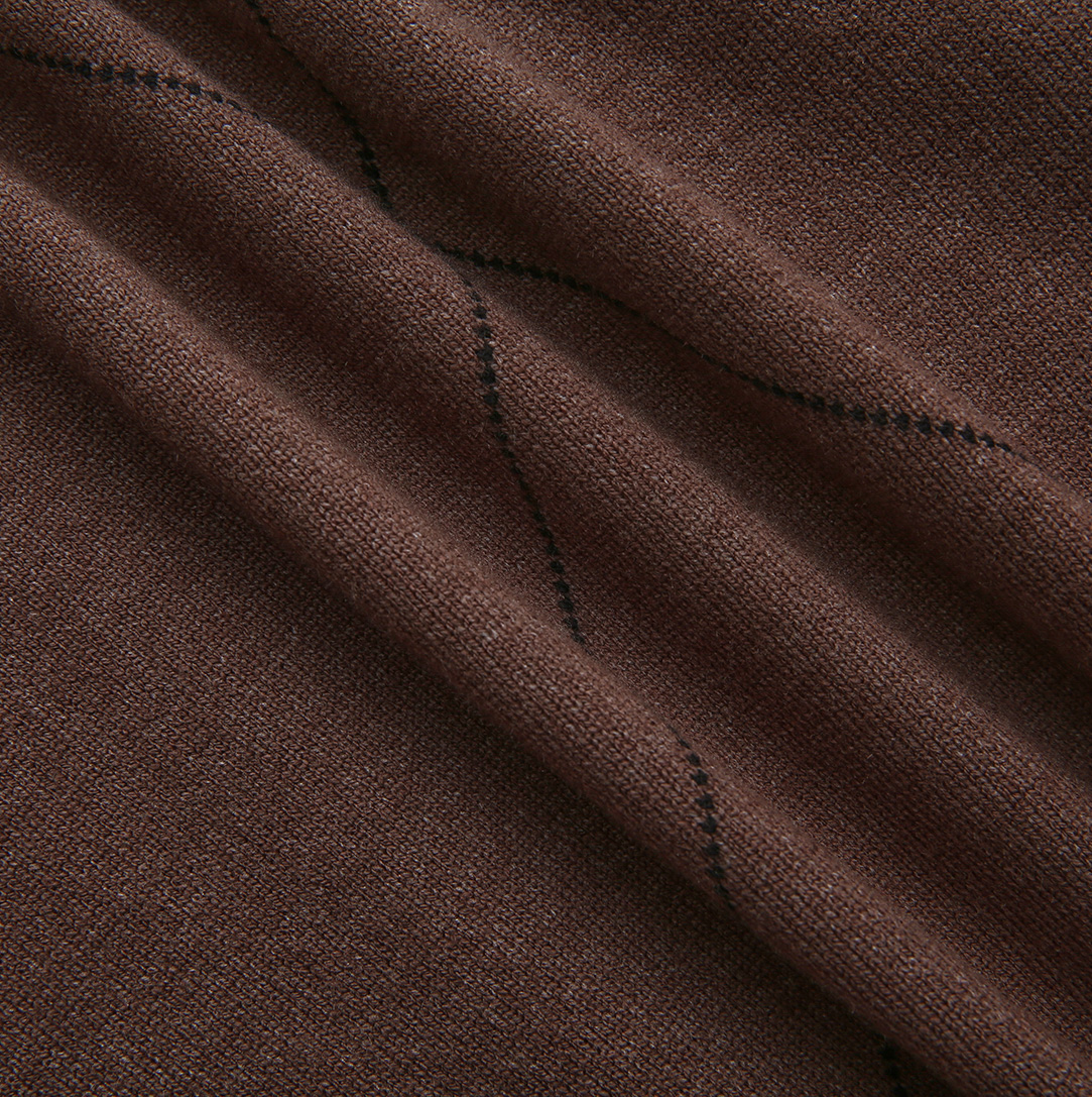 Argyle Knit Turtleneck
