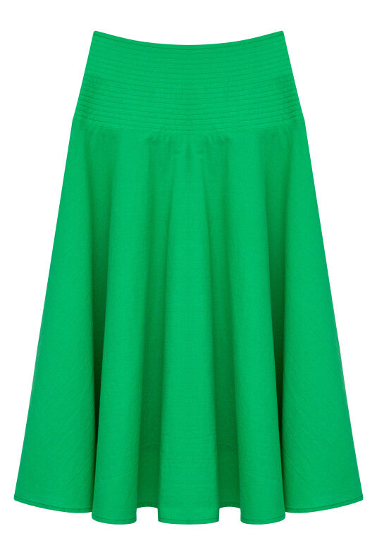 Hailey Seam Waisted Flare Skirt