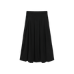 Wool Box Pleat Maxi Skirt