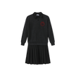 Sweatshirt Pleated Dress