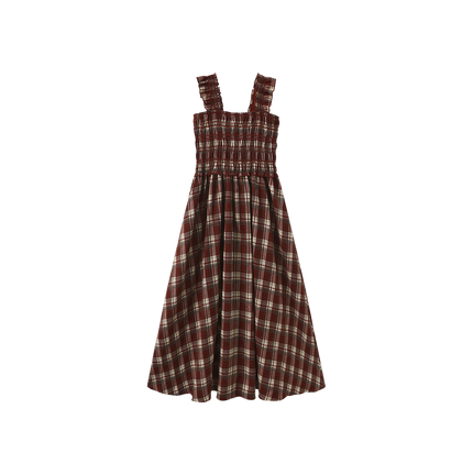 Smocking Chest Poplin Jumper