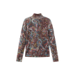 Ribbed Printed Sweater