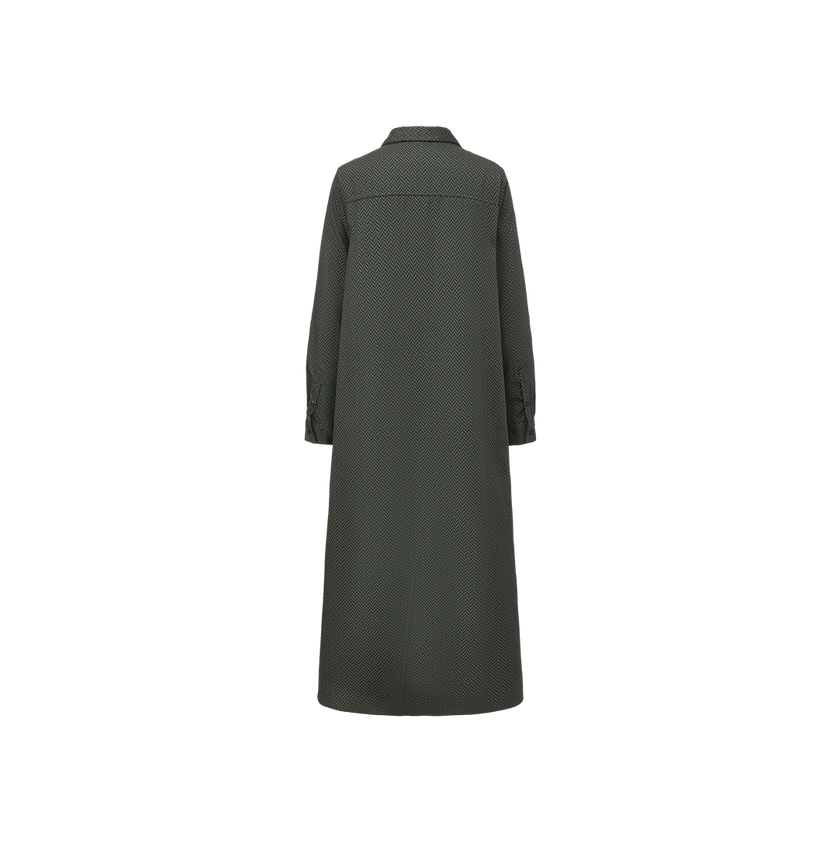 Quarter Button Detailed Dress