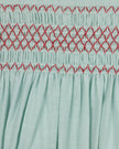 Chest Smocked Peter Pan Collar Dress