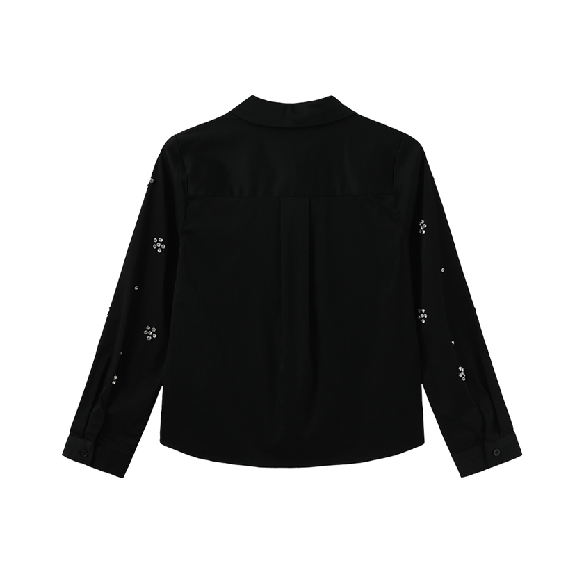Poplin Blouse With Jewels