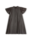 Pleated Leather Dress