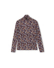 Floral Mock Neck