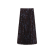 Printed Pleated Elastic Skirt