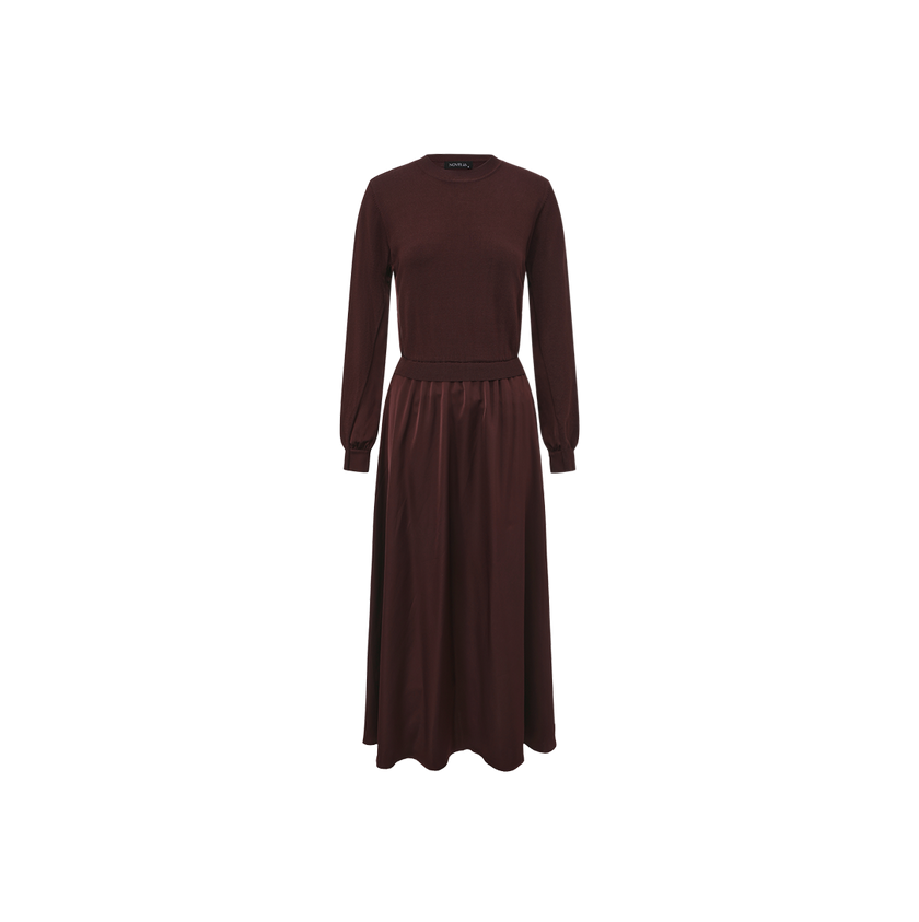 Combination Midi Dress